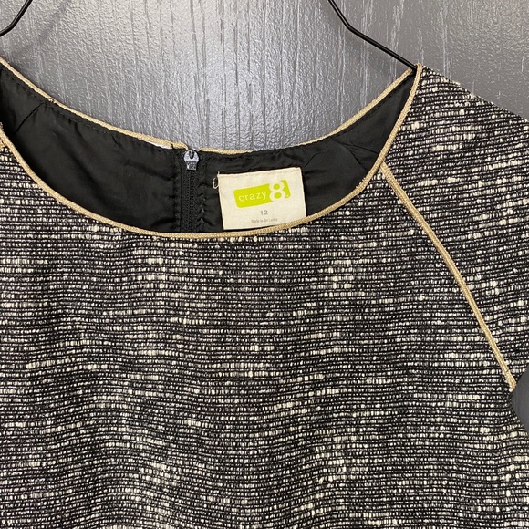 Girls’ Gray Sparkle Dress - Picture 2 of 4